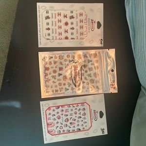 Thanksgiving and July 4th nail art